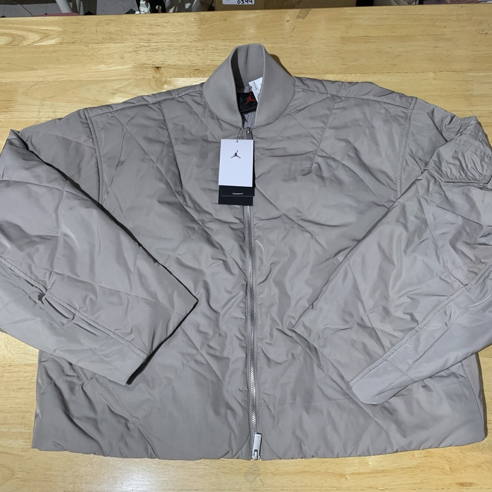 Jordan Flight Renegade Quilted Jacket Women's Enigma Stone Olive Grey IF1050-016